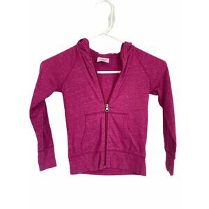 Danskin Now Dark Pink Full Zip Sweatshirt XS 4-5